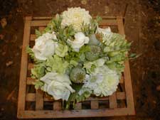 Poppy Heads, Roses and Hydrangea